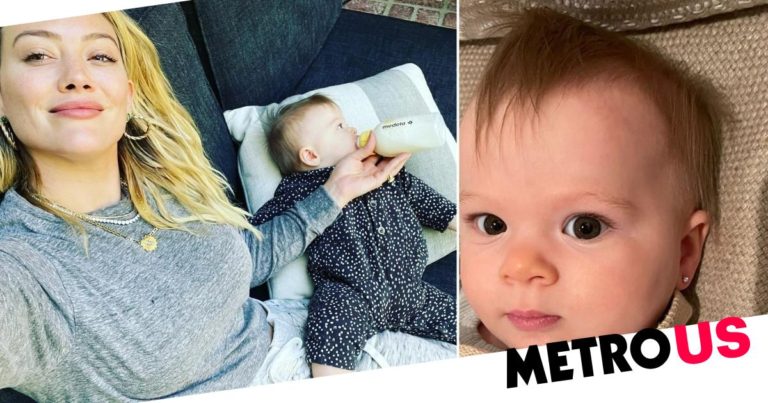 Hilary Duff hits back at mum-shamers as she reveals baby’s pierced ears