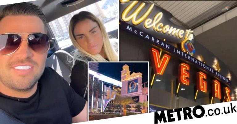 Katie Price and Carl Woods head to Vegas ahead of sentencing hearing