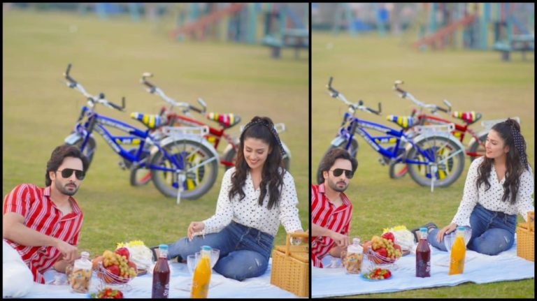 Ayeza Khan and Danish Taimoor enjoy a hearty picnic