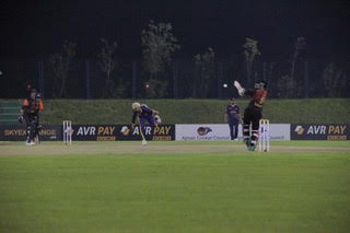 Sheraz Ahmed’s deadly four-wicket spell lifts Bangla Tigers-Karwan to a 38-runs win in the second match of the AVR PAY NEWS AJMAN T20 CUP powered By SKY EXCHANGE.NET
