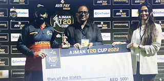 Mohammad Afzal and Jiju Janardhanan’s breezy knocks lead Maratha Arabians – Brother Gas comeback win in the fourth match of AJMAN T20 CUP powered By SKY EXCHANGE.NET