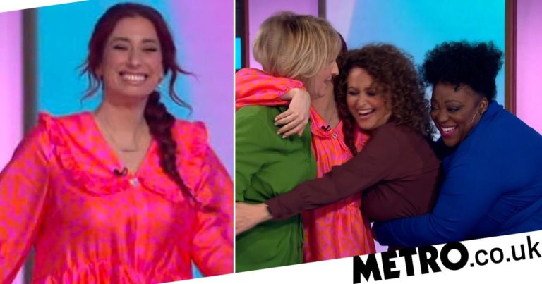 Loose Women ‘told off’ for group hug with Stacey Solomon on big return