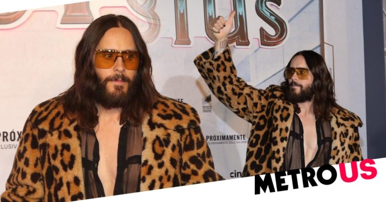 Jared Leto steals the show at Morbius premiere with leopard print look