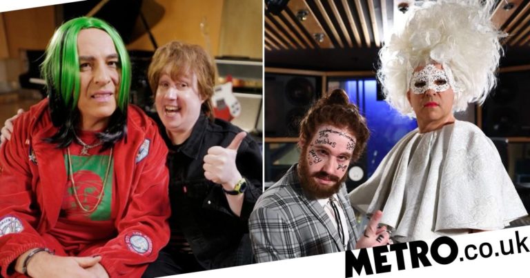 Comic Relief: David Walliams and Matt Lucas transform for Rock Profile