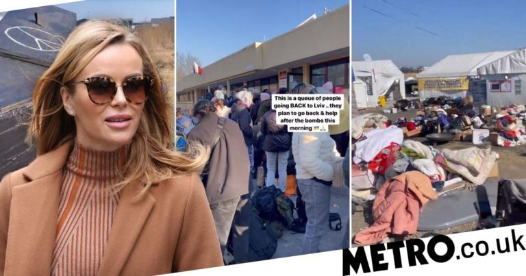 Amanda Holden travels to Ukraine border to meet people affected by war