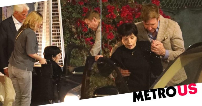 Liza Minnelli, 76, leaves dinner with George Hamilton in wheelchair