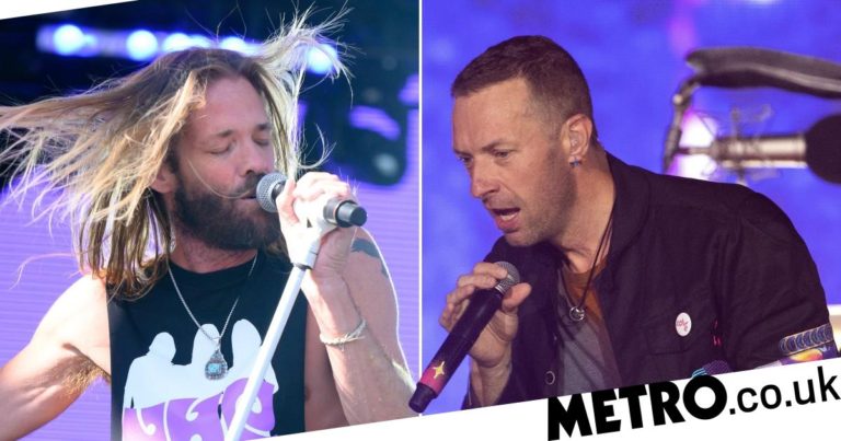 Taylor Hawkins dead: Chris Martin pays tribute to Foo Fighters drummer at Mexico gig