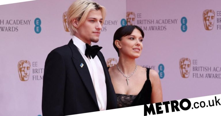 Bafta 2022: Millie Bobby Brown and Jake Bongiovi make red carpet debut