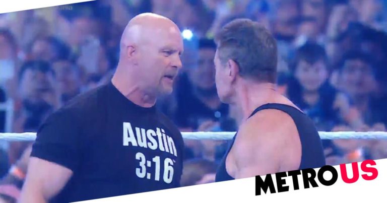 WWE WrestleMania 38: Steve Austin hits Stunner on Vince McMahon