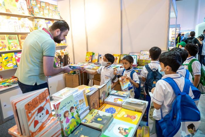 Black and white images colouring a baby’s world at Sharjah Children’s Reading Festival 2022
