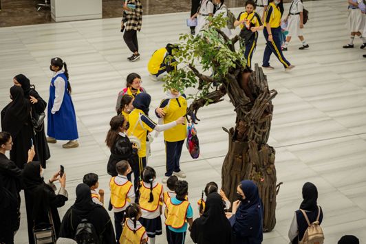 Walking trees’ wandering the halls of SCRF 2022 raise awareness about the importance of nature and its preservation