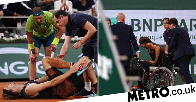 Rafael Nadal sends message to Alexander Zverev after opponent suffers horror ankle injury