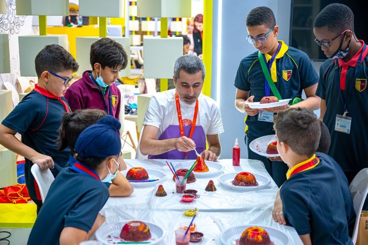 Students fuel their scientific curiosity with creation of ‘active’ volcano at SIBF 2022