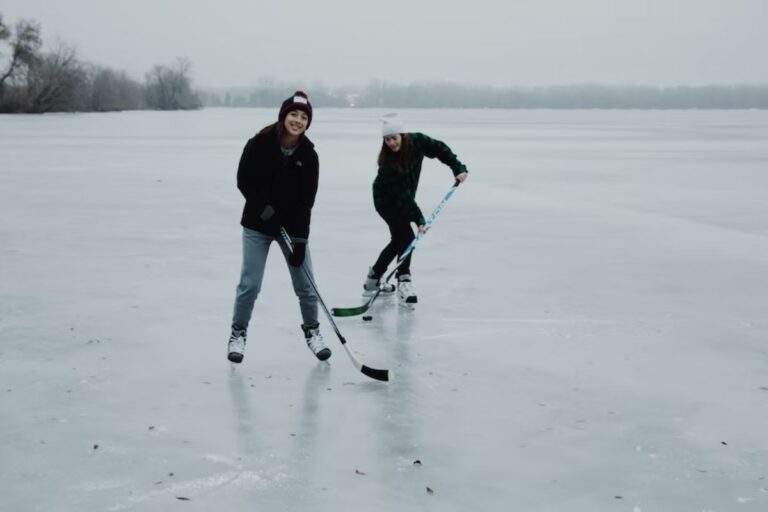 Eco-friendly ice rink at Global Village