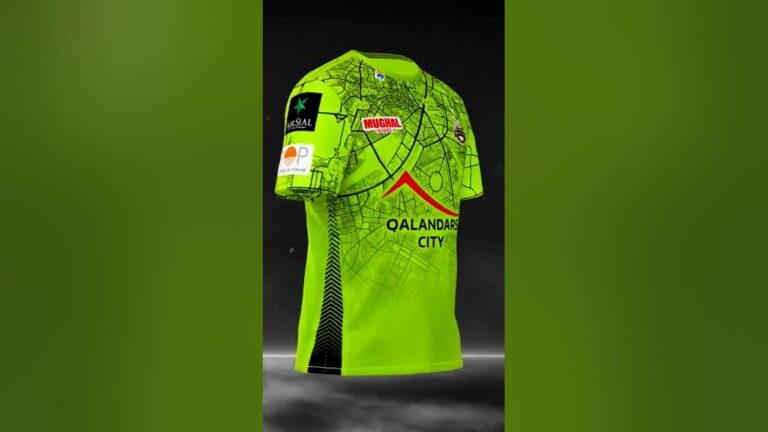 Lahore Qalandar’s Team Kit for PSL8 #pakistan #cricket #psl #psl2023