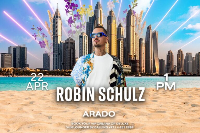 Beach by FIVE to host Robin Schulz & Gil Glaze at the best beach party in Dubai on April 22