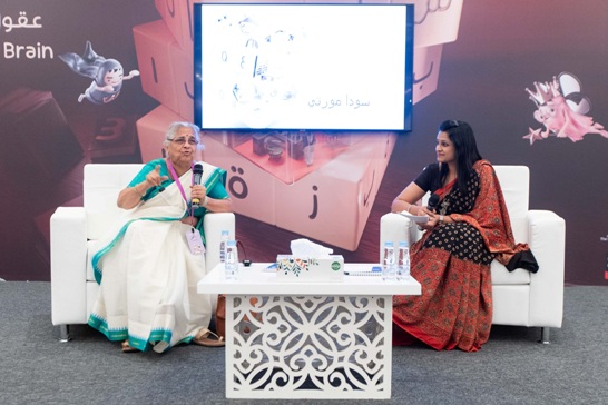 Indian author and educator Sudha Murty wins thousands of hearts with her captivating storytelling at SCRF 2023