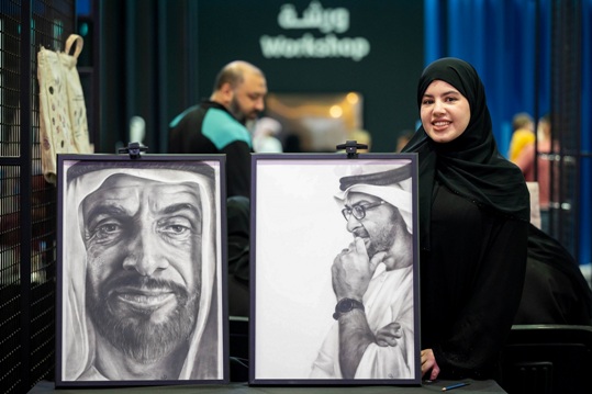 SCRF 2023: Meet the Emirati artist who creates stunning black-and-white portraits of UAE leaders