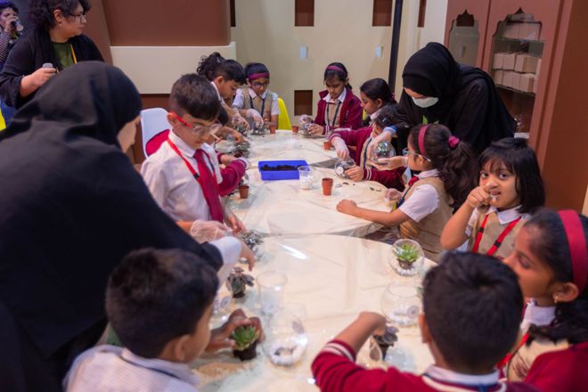 Students learn to create and nurture their own indoor garden at Sharjah Children’s Reading Festival 2023