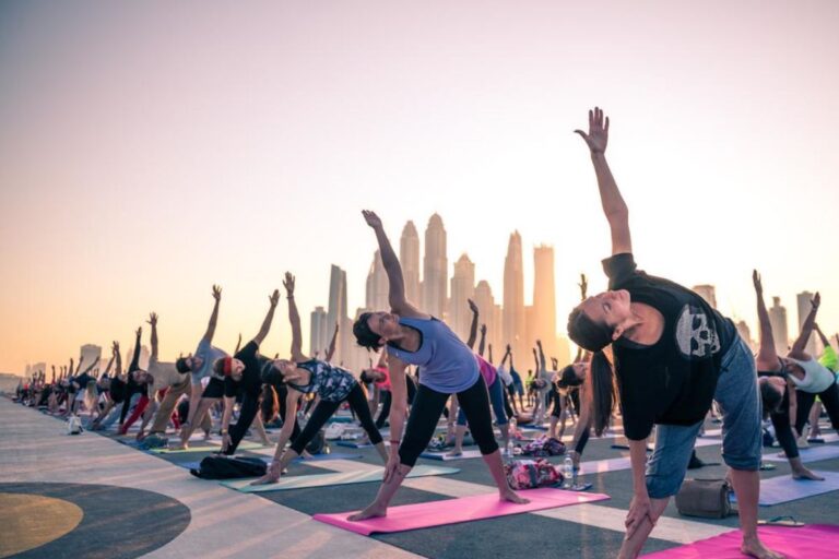 Wellx and Inspire Yoga set stage for a transformative wellness experience at Dubai Fitness Challenge