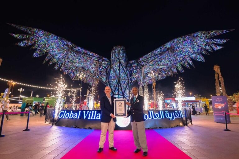 Global Village in Dubai Breaks Record with Giant Falcon Sculpture