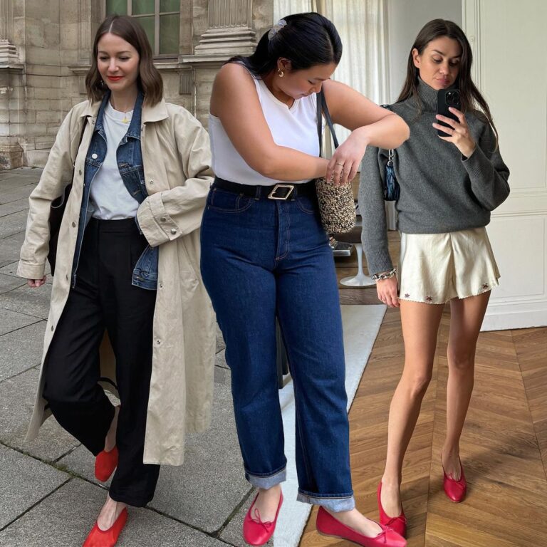 Check Out These Outfit Ideas With Red Flats