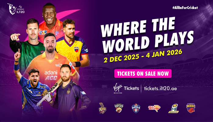 Match tickets for the blockbuster DP World ILT20 Season 4 are available now